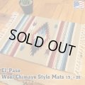 El-Paso SADDLEBLANKET Handwoven Wool Chimayo Style Mats (J)