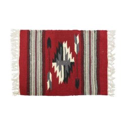 画像3: El-Paso SADDLEBLANKET Handwoven Wool Chimayo Style Mats (L)