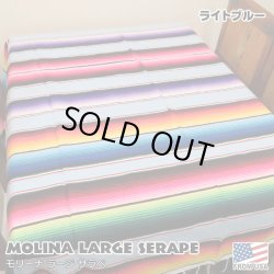 画像1: MOLINA Large Serape (Light Blue)