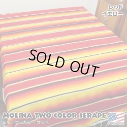 画像1: MOLINA Tow Color Serape (Red Yellow)