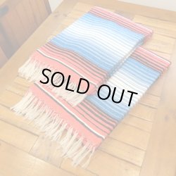 画像2: MOLINA Tow Color Serape (Salmon Sky Blue)