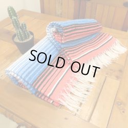 画像3: MOLINA Tow Color Serape (Salmon Sky Blue)