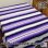 画像1: MOLINA Tow Color Serape (White Lavender Purple) (1)