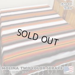 画像1: MOLINA Tow Color Serape (White Rust)