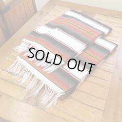 画像2: MOLINA Tow Color Serape (White Rust)