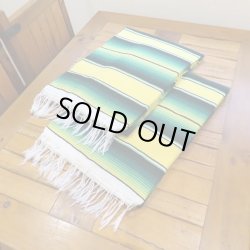 画像2: MOLINA Tow Color Serape (Yellow Green)