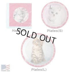 画像2: GLAMOUR CATS PLATE/NAPKIN【全3種】