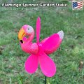 Flamingo Spinner Garden Stake