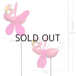 画像2: Flamingo Spinner Garden Stake