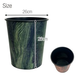 画像3: Plastic Waste Basket プラスチック製 木目調 ゴミ箱【全2種】