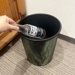 画像4: Plastic Waste Basket プラスチック製 木目調 ゴミ箱【全2種】