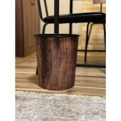 画像5: Plastic Waste Basket プラスチック製 木目調 ゴミ箱【全2種】