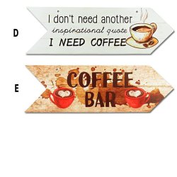 画像3: Coffee Wooden Arrow Signs【全5種】