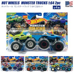 画像1: Hot Wheels Monster Trucks 2pk 【全4種】