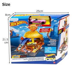 画像6: Hot Wheels City Downtown Burger Drive-Thru Playset
