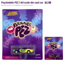 画像1: JOHNNY LIGHTNING PSYCHEDELIC PEZ toycar サイケデリック ペッツ ミニカー 【全2種】