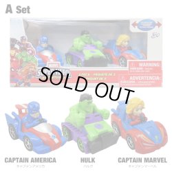 画像2: MARVEL SUPER HERO ADVENTURES Pullback Vehicle 3 Pack【全2種】