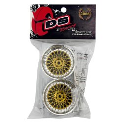 画像2: DRIFT ELEMENT SERIES RIM：Gold Mesh Chrome Lip Gold Rivets