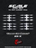 DS Racing Scale Nut  Bullet /Chrome (24pcs)