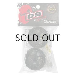画像2: DRIFT ELEMENT SERIES RIM：Black 5Spokes Black Lip Gold Rivets