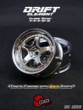 DRIFT ELEMENT SERIES RIM：Chrome 5Spokes Chrome Lip Gold Rivets