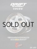 DRIFT ELEMENT SERIES RIM：White 5Spokes Chrome Lip Gold Rivets