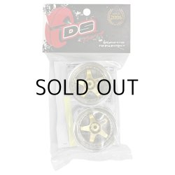 画像2: DRIFT ELEMENT SERIES RIM：Gold 5Spokes Chrome Lip  Gold Rivets