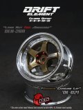 DRIFT ELEMENT SERIES RIM：Bronze 5Spokes Chrome Lip Chrome Rivets