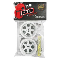 画像2: DRIFT ELEMENT SERIES RIM：White 6Spokes White Lip Silver Rivets