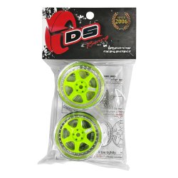 画像2: DRIFT ELEMENT SERIES RIM：Flu Lime 6Spokes Chrome Lip Chrome Rivets