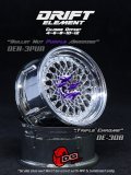 DRIFT ELEMENT SERIES RIM：Chrome Mesh Chrome Lip Chrome Rivets