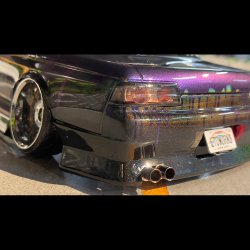 画像5: 【取り寄せ品】スタンダードステンレスマフラー（並列デュアル　砲弾加工　出口径8Φ　ステー⇔出口15ｍｍ）