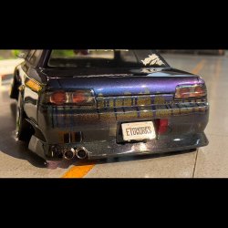 画像6: 【取り寄せ品】スタンダードステンレスマフラー（並列デュアル　砲弾加工　出口径8Φ　ステー⇔出口15ｍｍ）