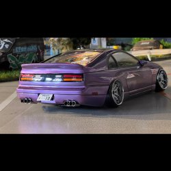 画像4: 【取り寄せ品】スタンダードステンレスマフラー（並列デュアル　焼色・砲弾加工　出口径8Φ　ステー⇔出口15ｍｍ）