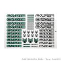 CAYOTE ステッカー レーシング用（２枚入）/ CAFS02