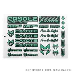 画像1: CAYOTE ステッカー レーシング用（２枚入）/ CAFS03