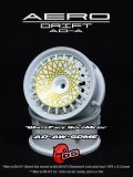 AERO DRIFT：Sloped White/Gold Mesh