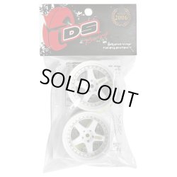画像2: DRIFT ELEMENT SERIES RIM：White 5Spokes White Lip Gold Rivets
