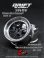 画像1: DRIFT ELEMENT SERIES RIM：Gloss Black 6Spokes Chrome Lip Chrome Rivets (1)