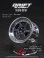 画像1: DRIFT ELEMENT SERIES RIM：Gunmetal 6Spokes Chrome Lip Black Rivets (1)