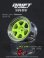 画像1: DRIFT ELEMENT SERIES RIM：Flu Lime 6Spokes Chrome Lip Chrome Rivets (1)