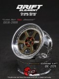 DRIFT ELEMENT SERIES RIM：Bronze 6Spokes Chrome Lip Chrome Rivets