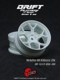 DRIFT FEATHERY RIM：5Y Spokes White Hi Gloss 2K Offset 8mm