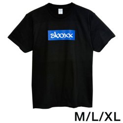 画像1: SBOXX Black T-shirt with Blue Square Logo（M/L/XL）