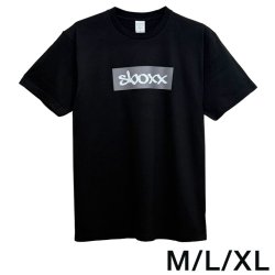 画像1: SBOXX Black T-shirt with Gray Square Logo（M/L/XL）