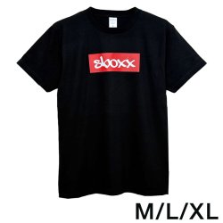 画像1: SBOXX Black T-shirt with Red Square Logo（M/L/XL）