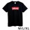 画像1: SBOXX Black T-shirt with Red Square Logo（M/L/XL） (1)