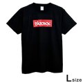 SBOXX Black T-shirt with Red Square Logo（L size）