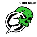 SLEDNECKS  12inch Arrow Sticker (Neon Green)