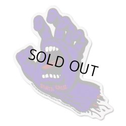 画像1: SANTA CRUZ Skateboards Screming Hand sticker （Purple）L　【メール便OK】